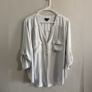 Torrid Soft Gray Blouse